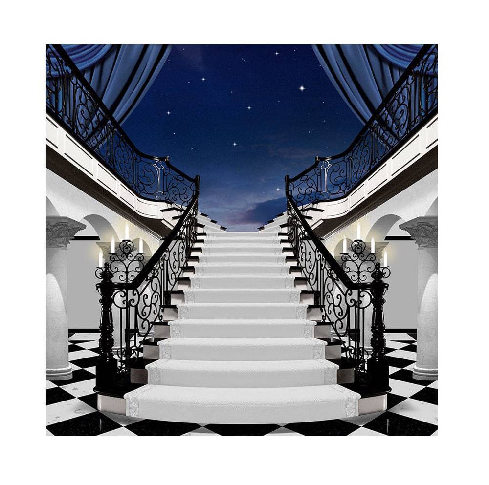 Fancy Black Tie Event Photo Backdrop - Basic 8  x 8  