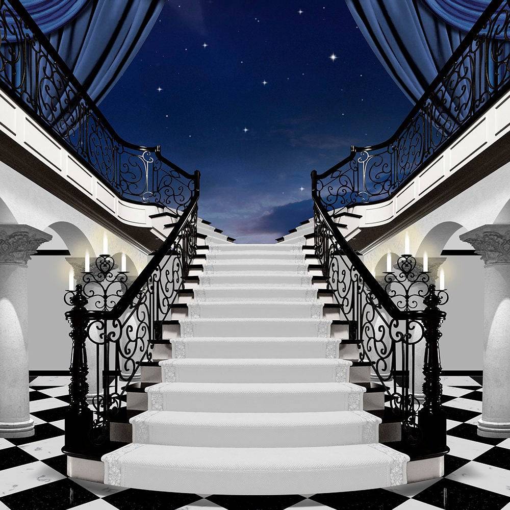 Fancy Black Tie Event Photo Backdrop - Pro 10  x 10  