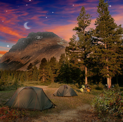 Camping in the Great Outdoors Photography Backdrop