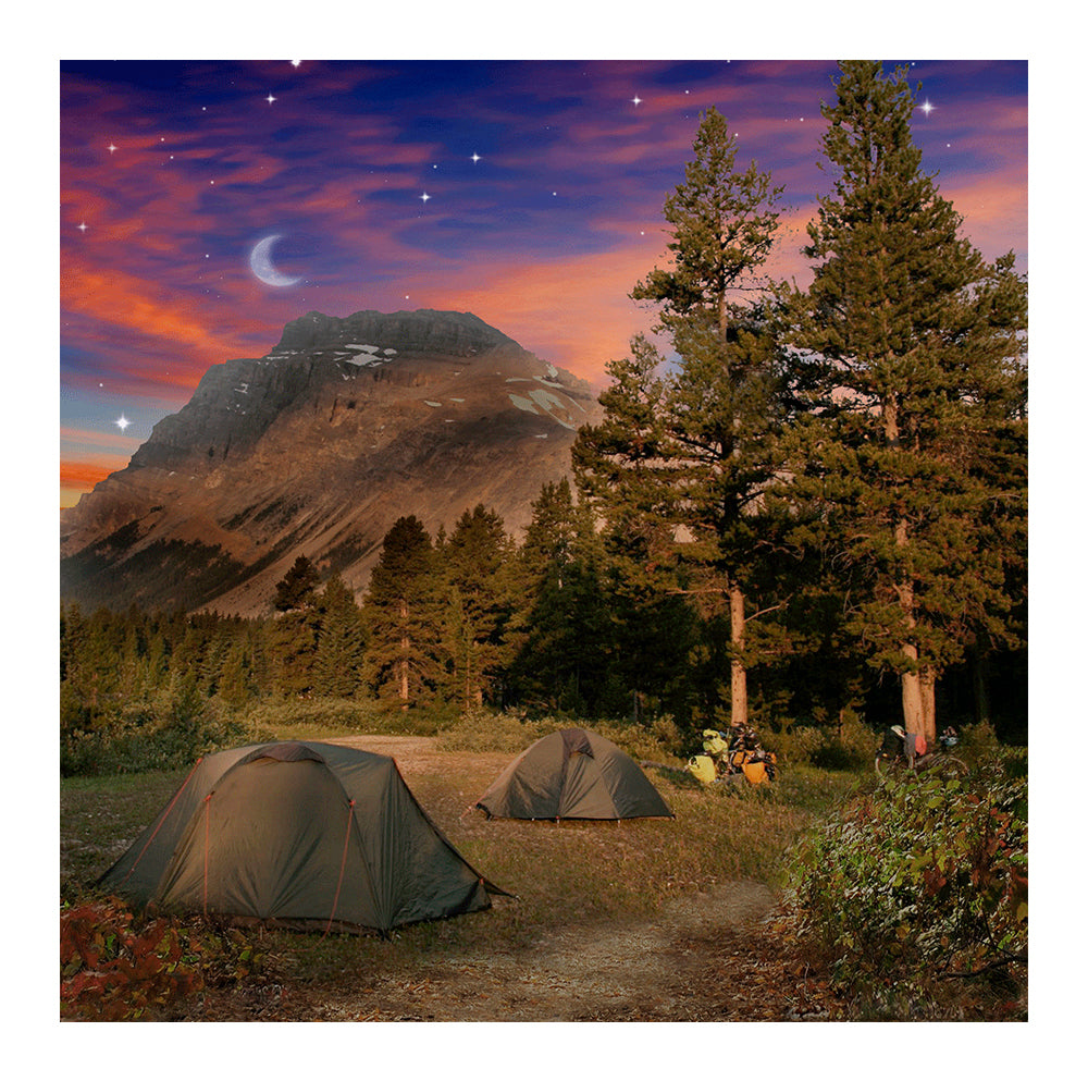 Camping in the Great Outdoors Photography Backdrop