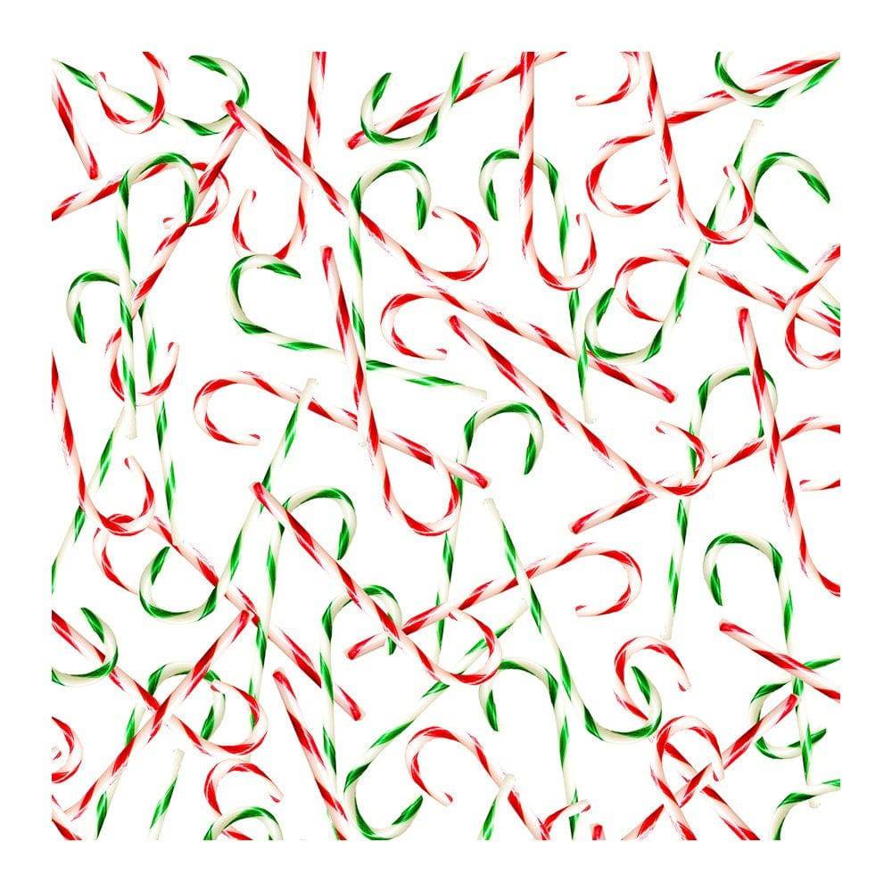 Peppermint Candy Cane Photo Backdrop - Basic 8  x 8  