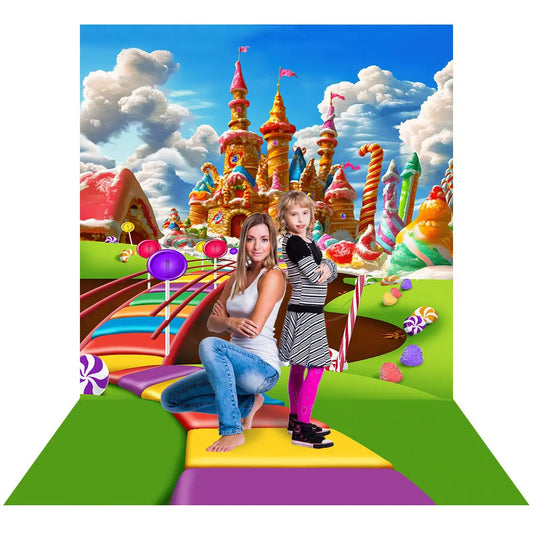 Candy Land Castle Backdrop Alba Backgrounds