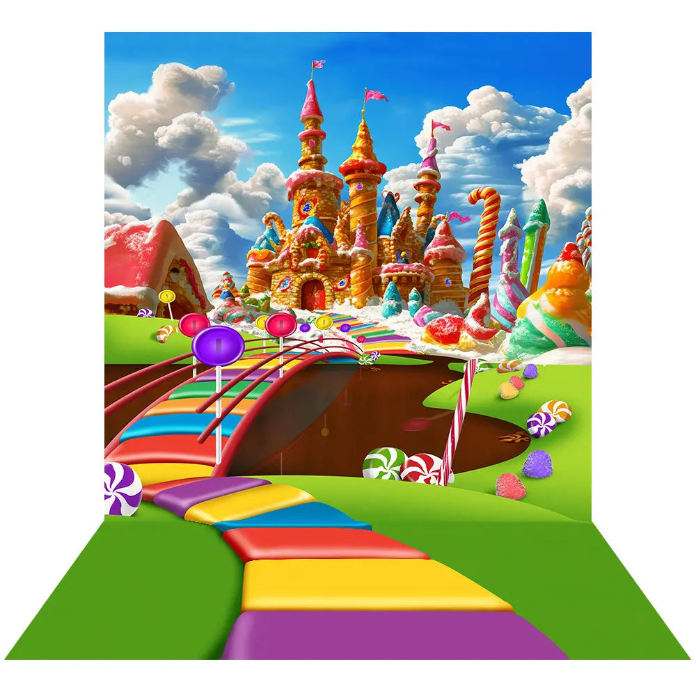 Candy Land Castle Backdrop Alba Backgrounds