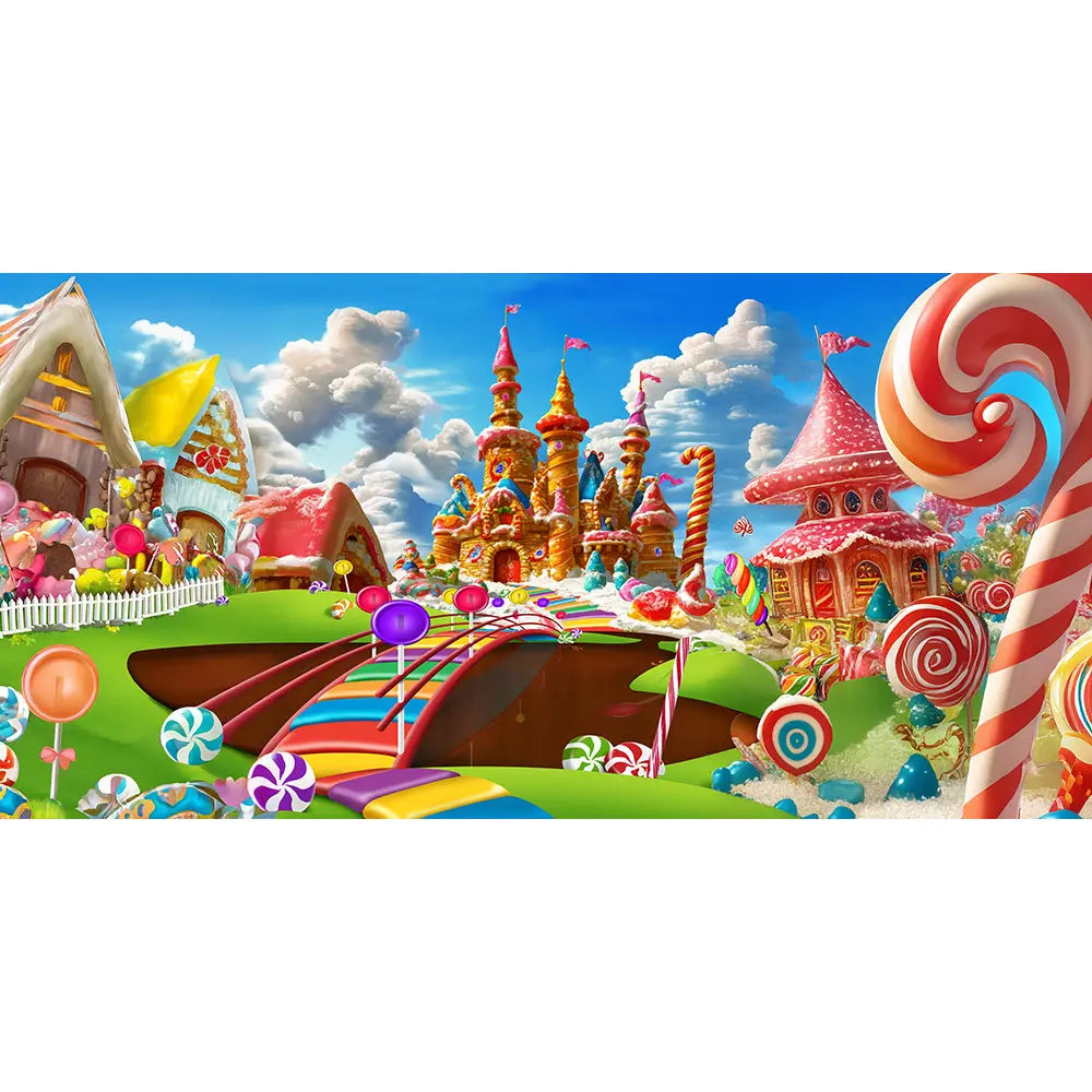 Candy Land Castle Backdrop Alba Backgrounds