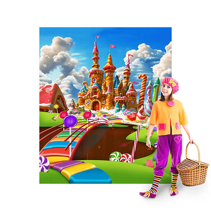 Candy Land Castle Backdrop Alba Backgrounds