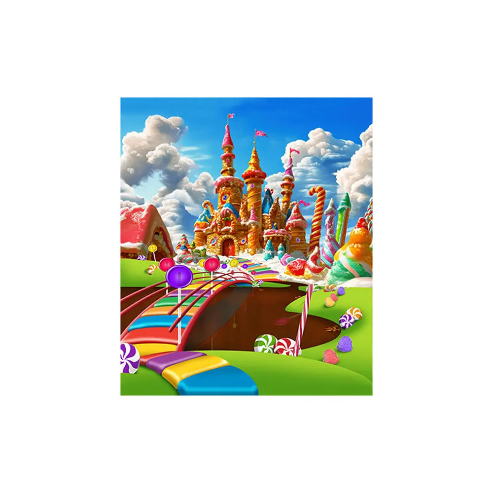 Candy Land Castle Backdrop Alba Backgrounds