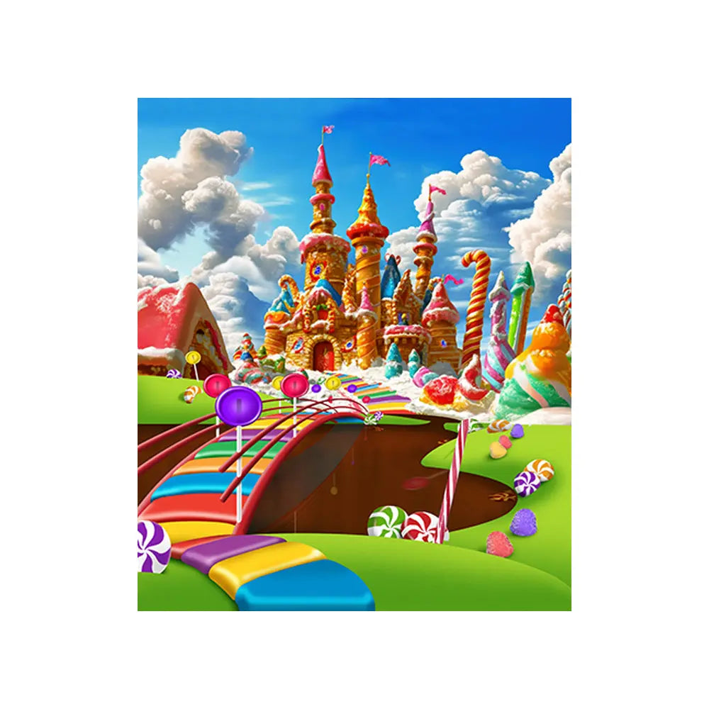 Candy Land Castle Backdrop Alba Backgrounds