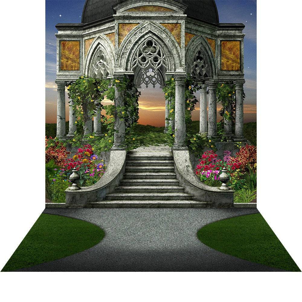 Glorious Gazebo Fairytale Photo Backdrop - Pro 10  x 20  