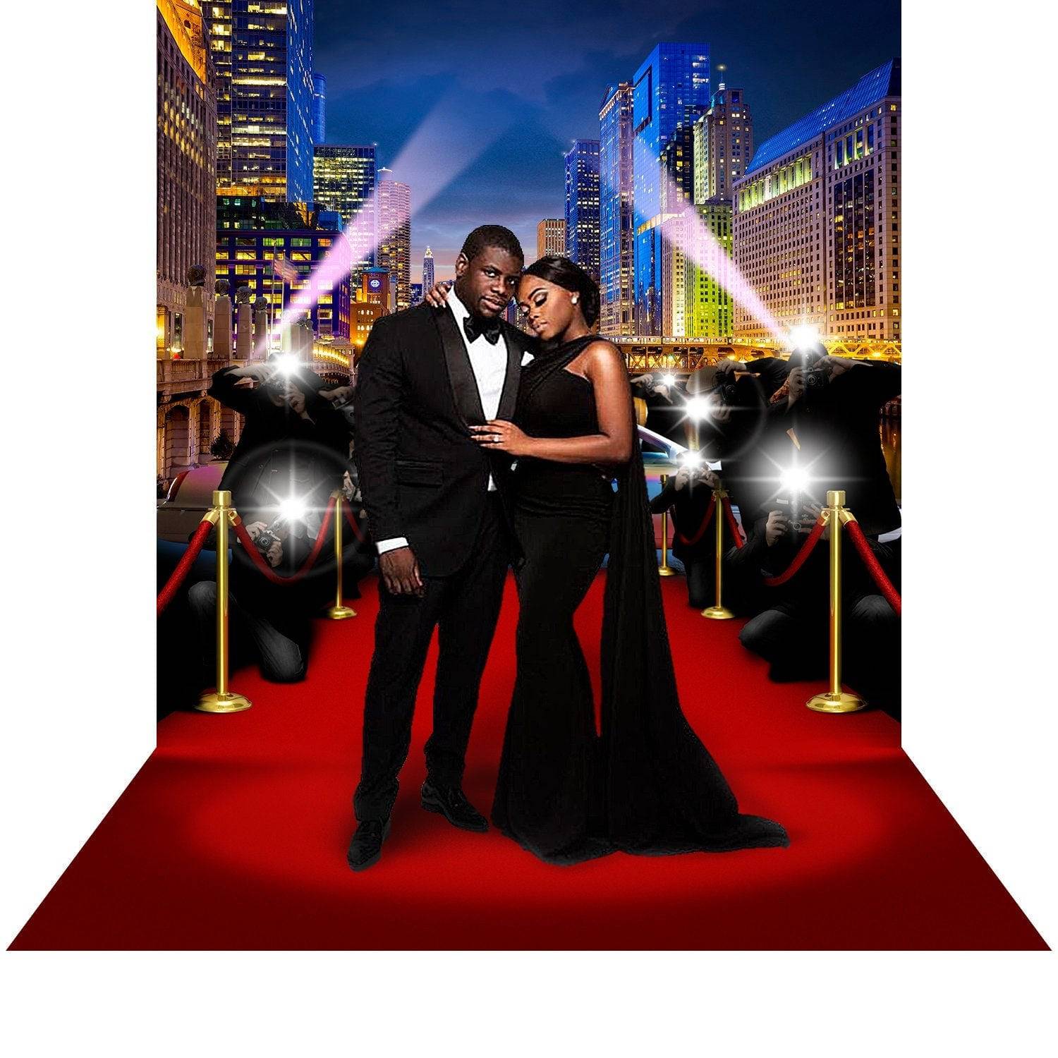 Chicago Red Carpet Paparazzi Photography Backdrop