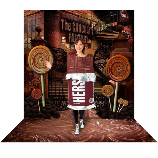 Chocolate Factory Photography Backdrop Alba Backgrounds