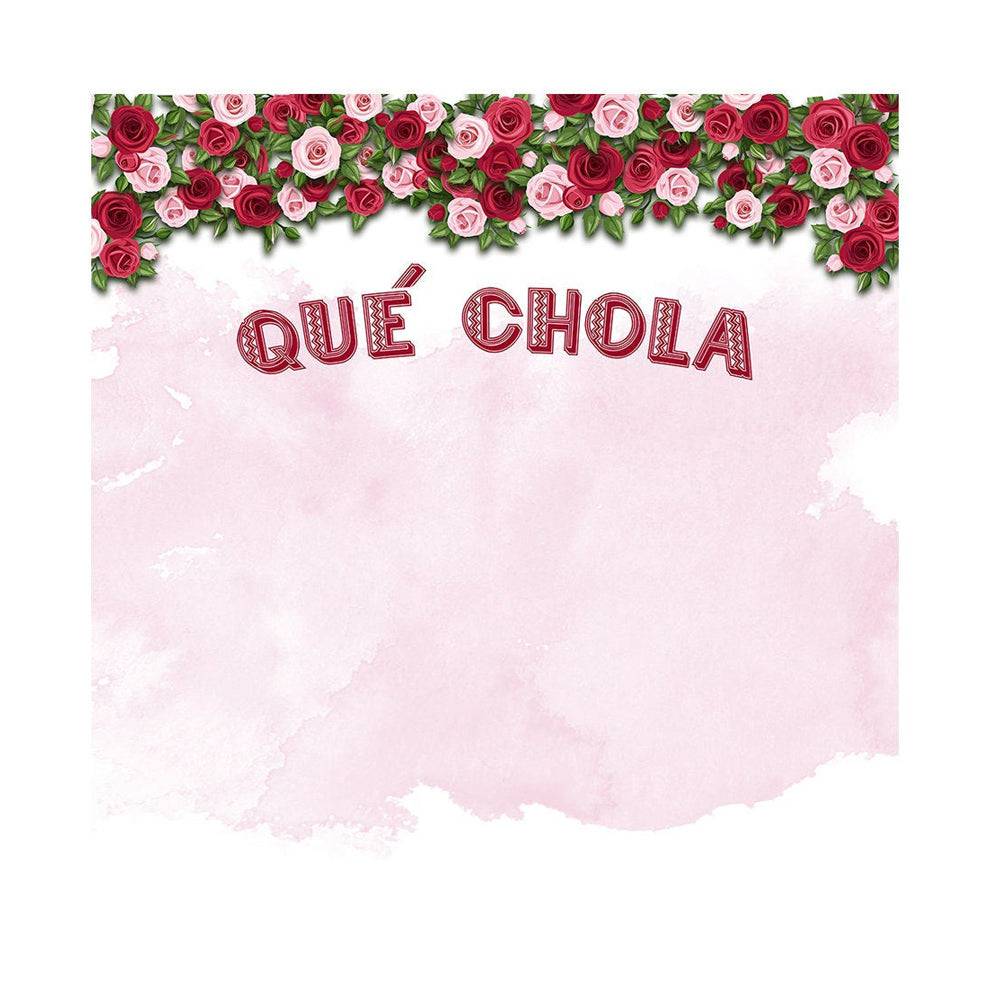 Rosas Que Chola Photo Backdrop - Basic 8  x 8  