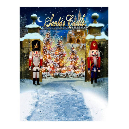 Santa's Workshop Castle Photography Backdrop - Basic 6  x 8  