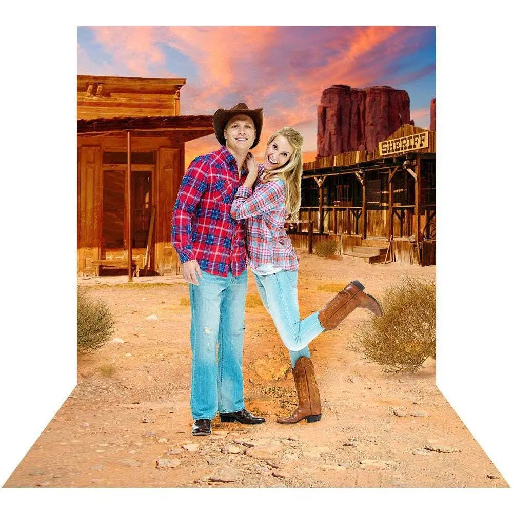 Old West Cowboy Photography Backdrop