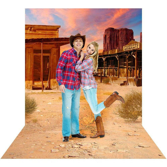 Old West Cowboy Photography Backdrop