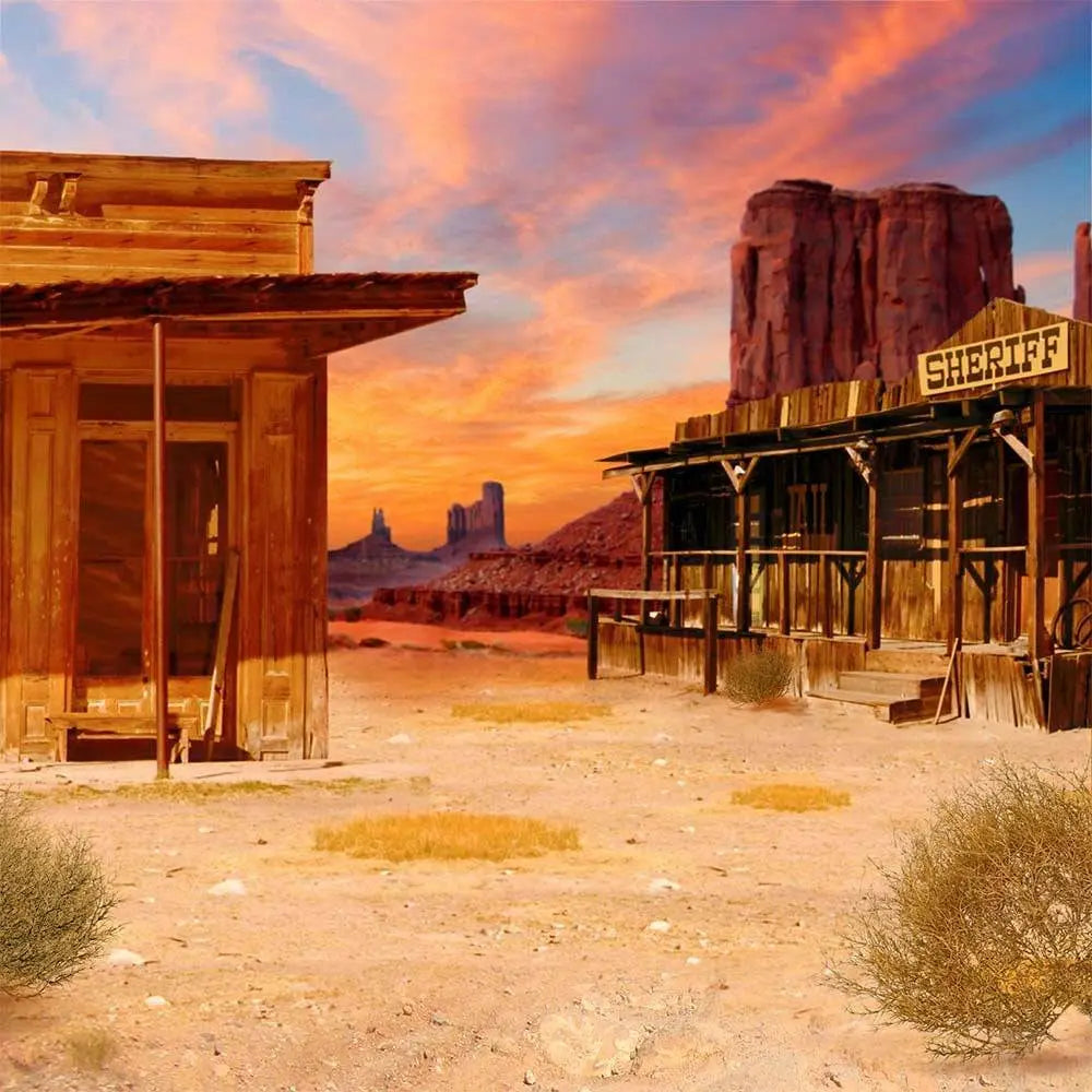 Old West Cowboy Photography Backdrop - Basic 10  x 8  