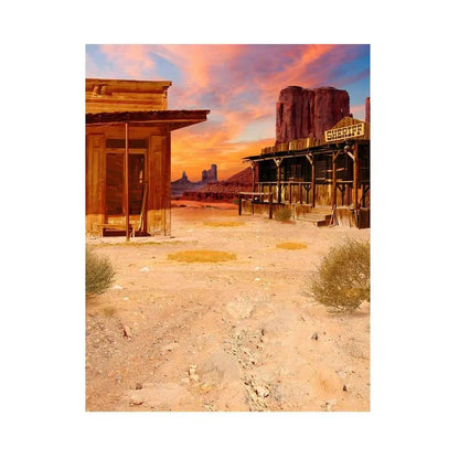 Old West Cowboy Photography Backdrop - Basic 5.5  x 6.5  