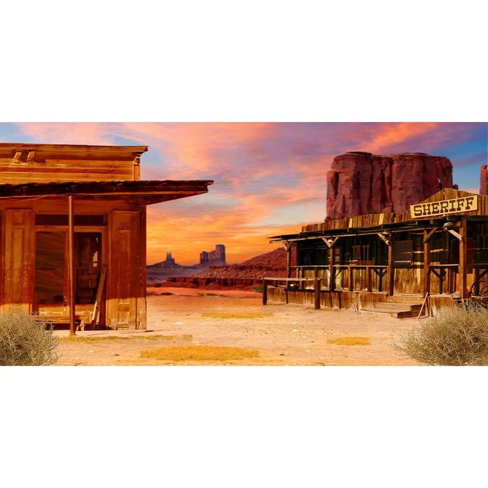 Old West Cowboy Photography Backdrop - Pro 20  x 10  