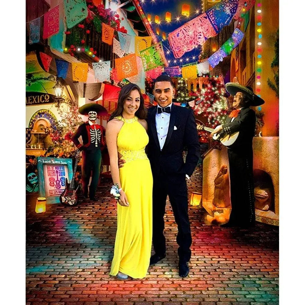 Dia De Muertos Photo Backdrop