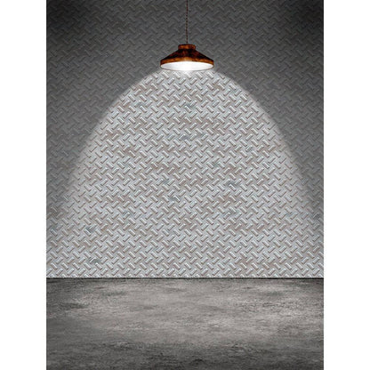 Diamond Plate Steel Photo Backdrop - Pro 8  x 10  