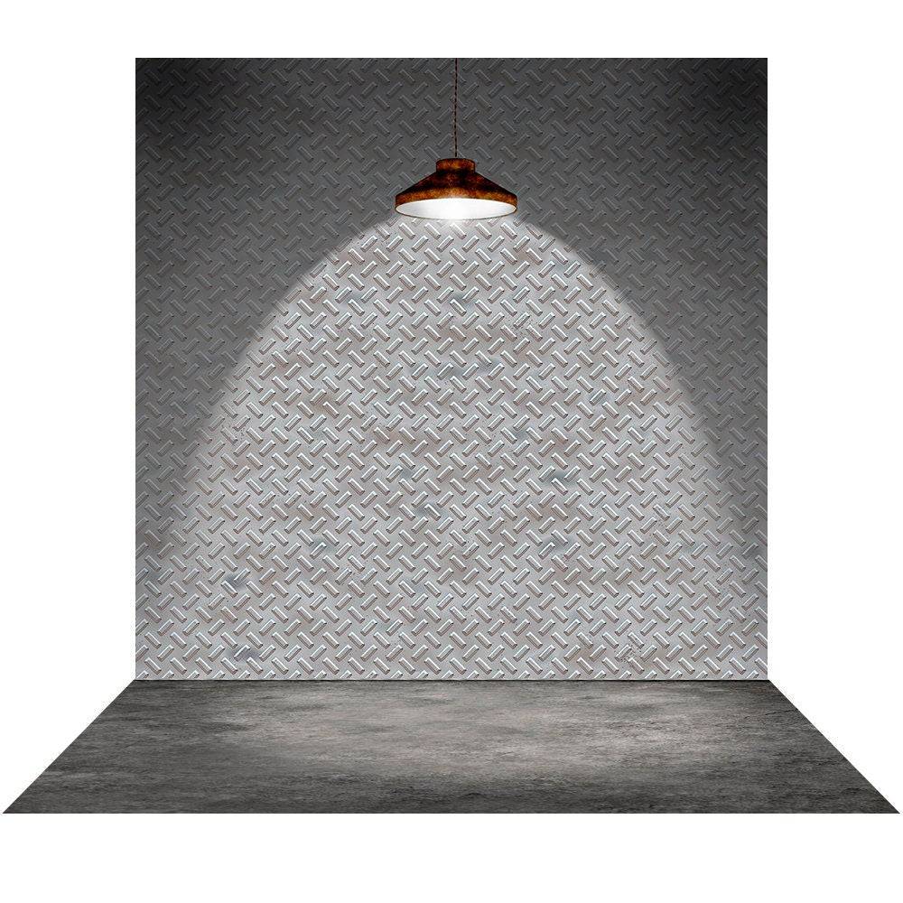 Diamond Plate Steel Photo Backdrop - Pro 9  x 16  