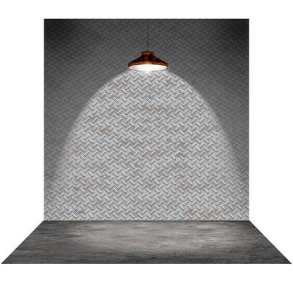 Diamond Plate Steel Photo Backdrop - Pro 9  x 16  