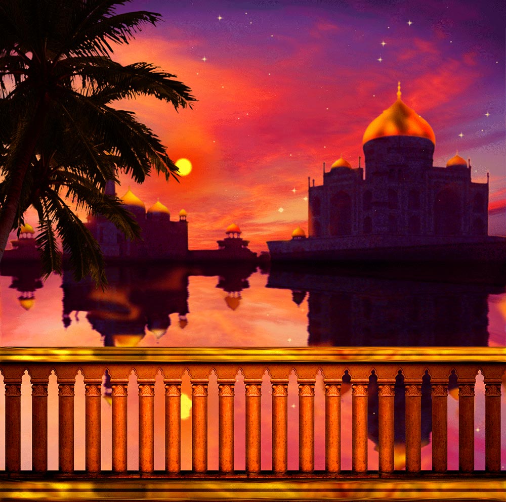 Arabian Eastern Sunset Photo Background