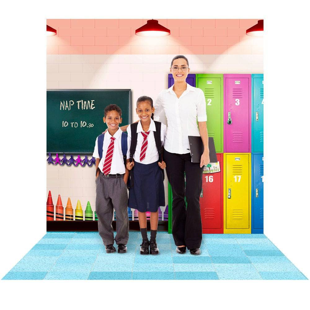 Elementary School Classroom Photo Background