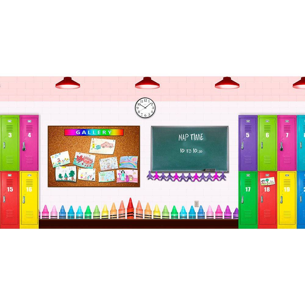 Elementary School Classroom Photo Background - Pro 20  x 10  