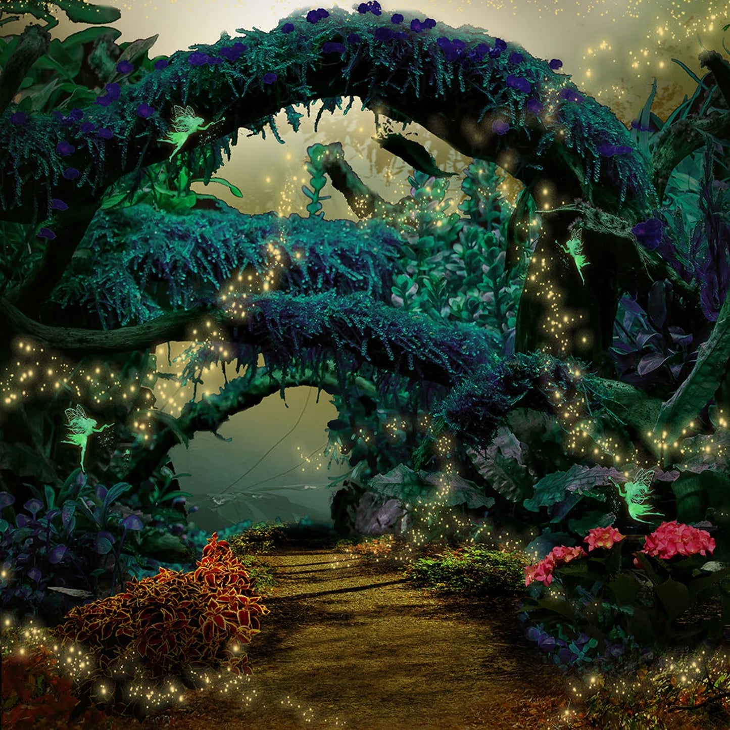 Enchanted Woods Fairy Trail Photography Background