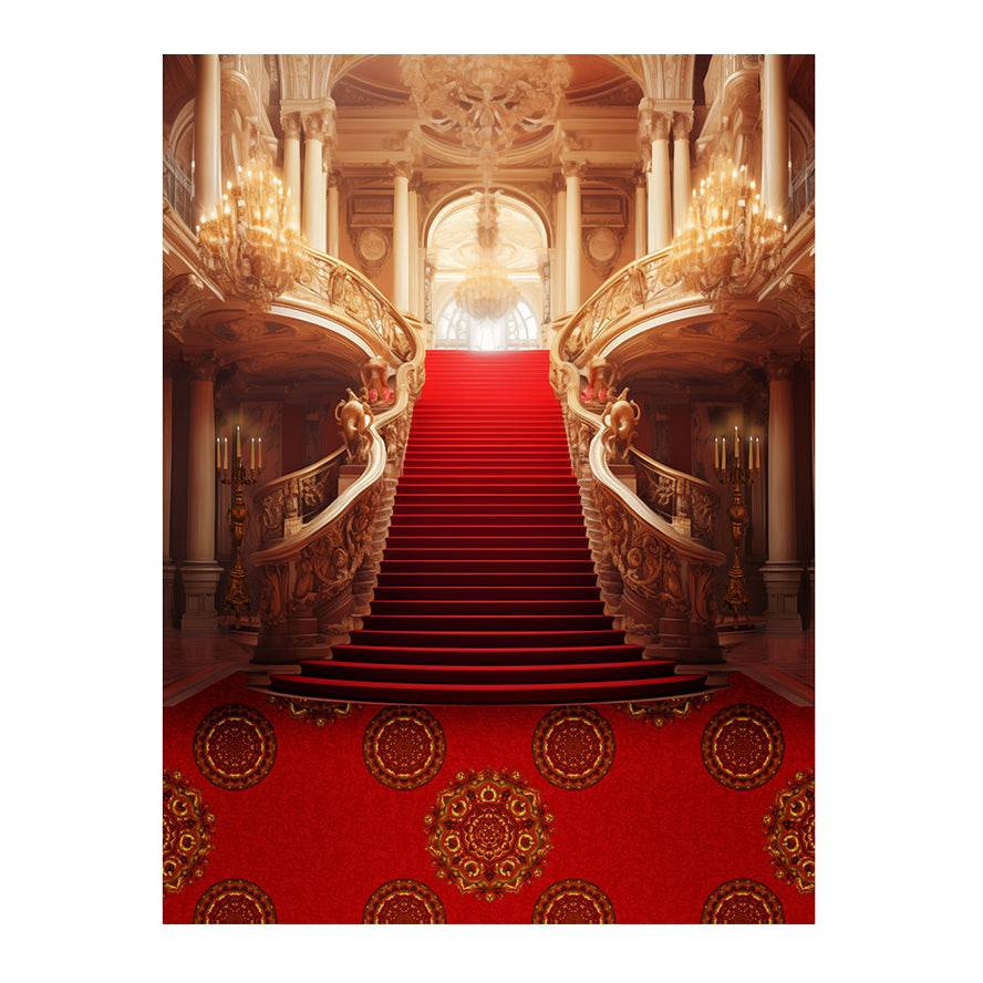 Exquisite Palace Staircase Backdrop