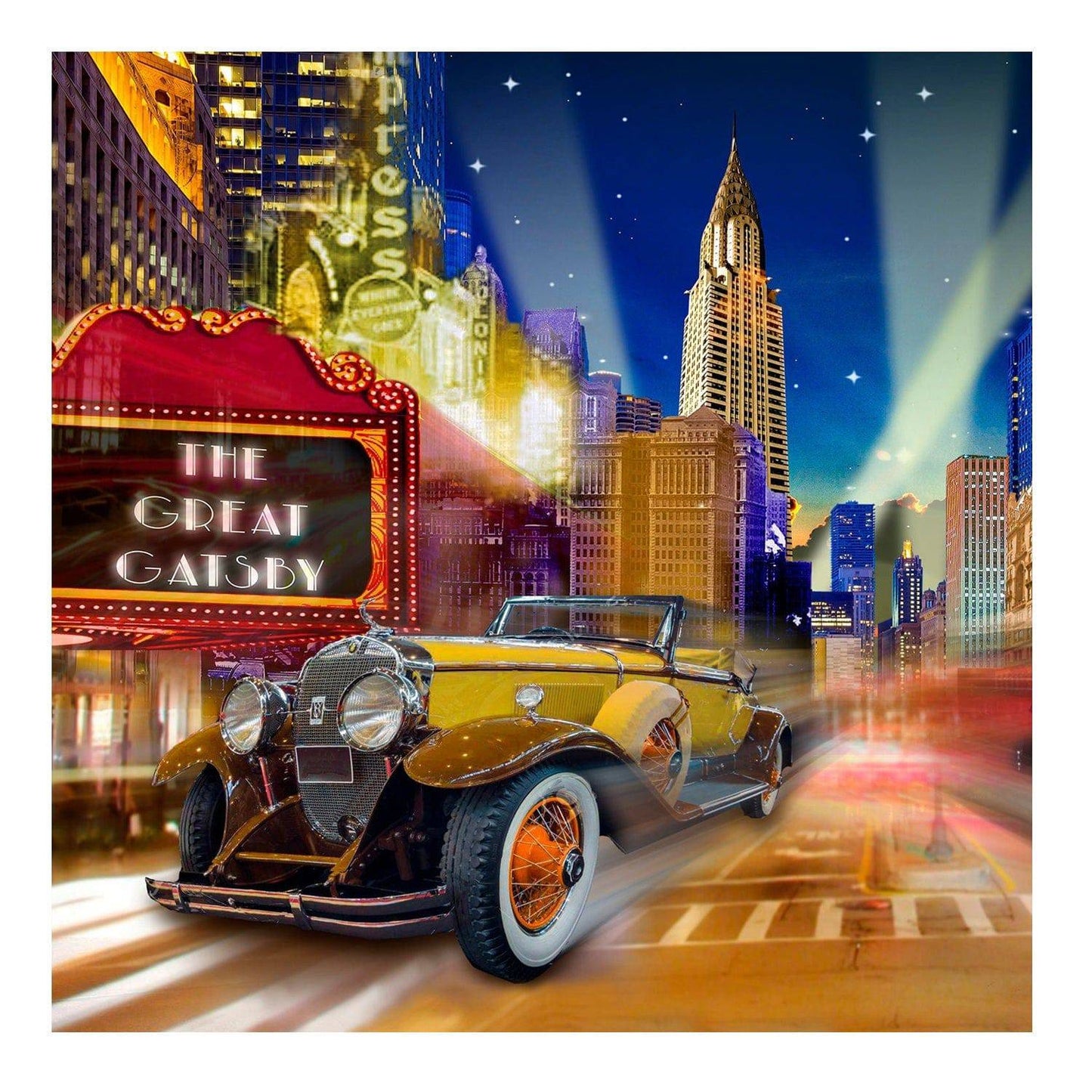 Roaring 20's City Street Photo Background - Basic 8  x 8  
