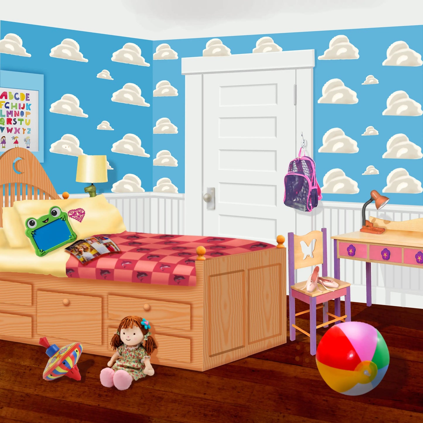 Toy Story Girls Bedroom Backdrop Alba Backgrounds