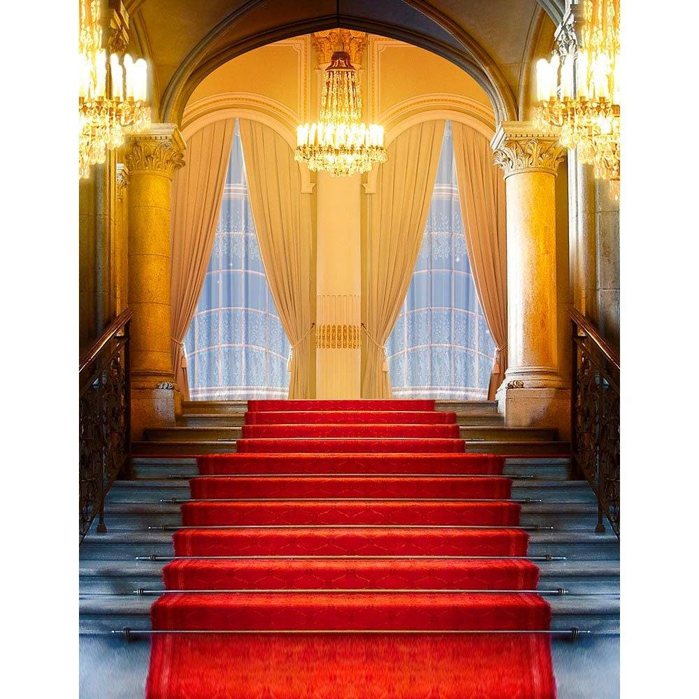 Grand Staircase Interior Photo Backdrop - Basic 8  x 10  