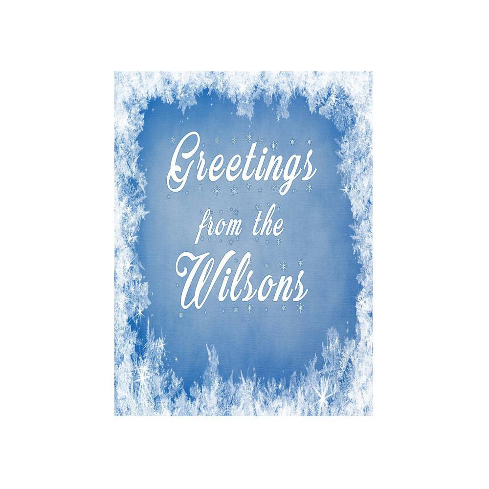 Customizable Snow Flake Decorative Photo Background - Basic 4.4  x 5  