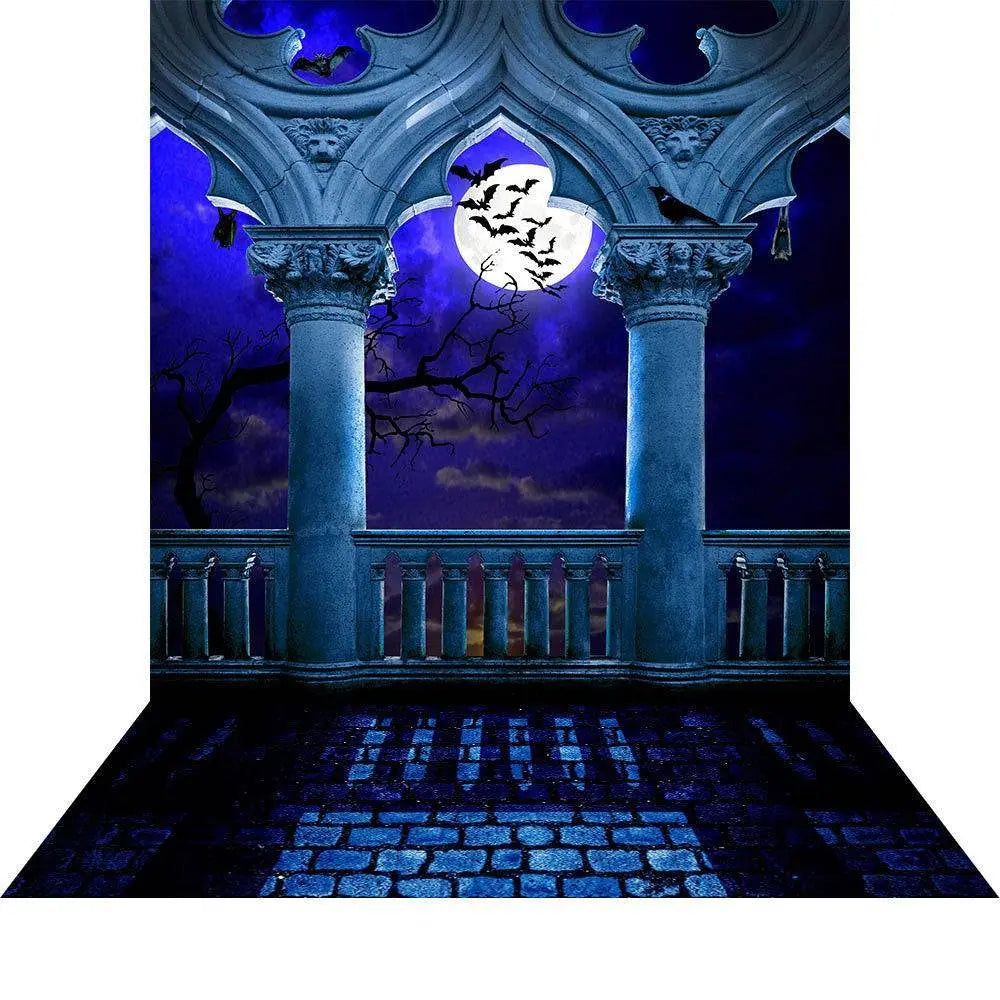 Halloween Party Full Moon Photography Background - Basic 8  x 16  