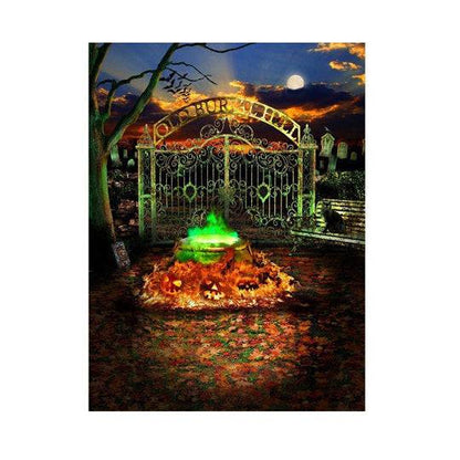 Hocus Pocus Halloween Horror Party Photography Background - Basic 5.5  x 6.5  