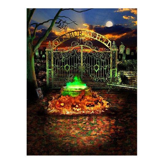 Hocus Pocus Halloween Horror Party Photography Background - Pro 6  x 8  