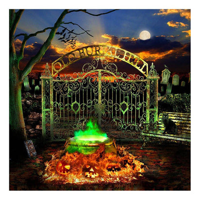 Hocus Pocus Halloween Horror Party Photography Background - Pro 8  x 8  