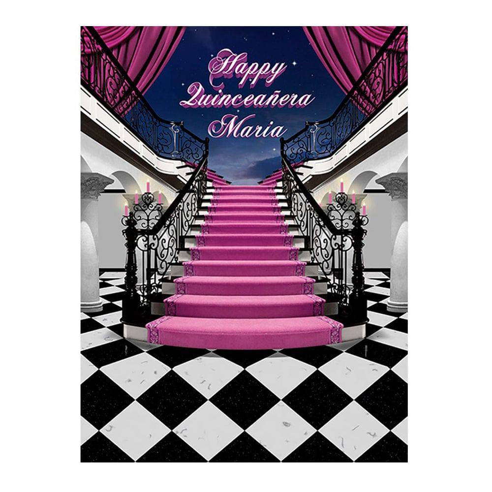 Happy Quinceanera Birthday Photo Backdrop - Pro 6  x 8  