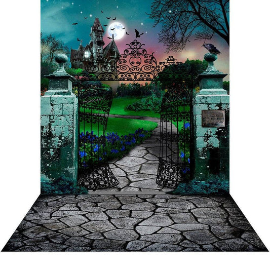 Haunted Curiosity Castle Photography Backdrop