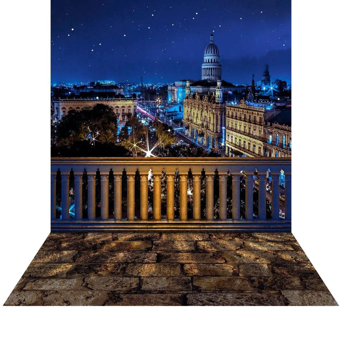 Havana Cuba City Skyline Photo Backdrop - Alba Backgrounds