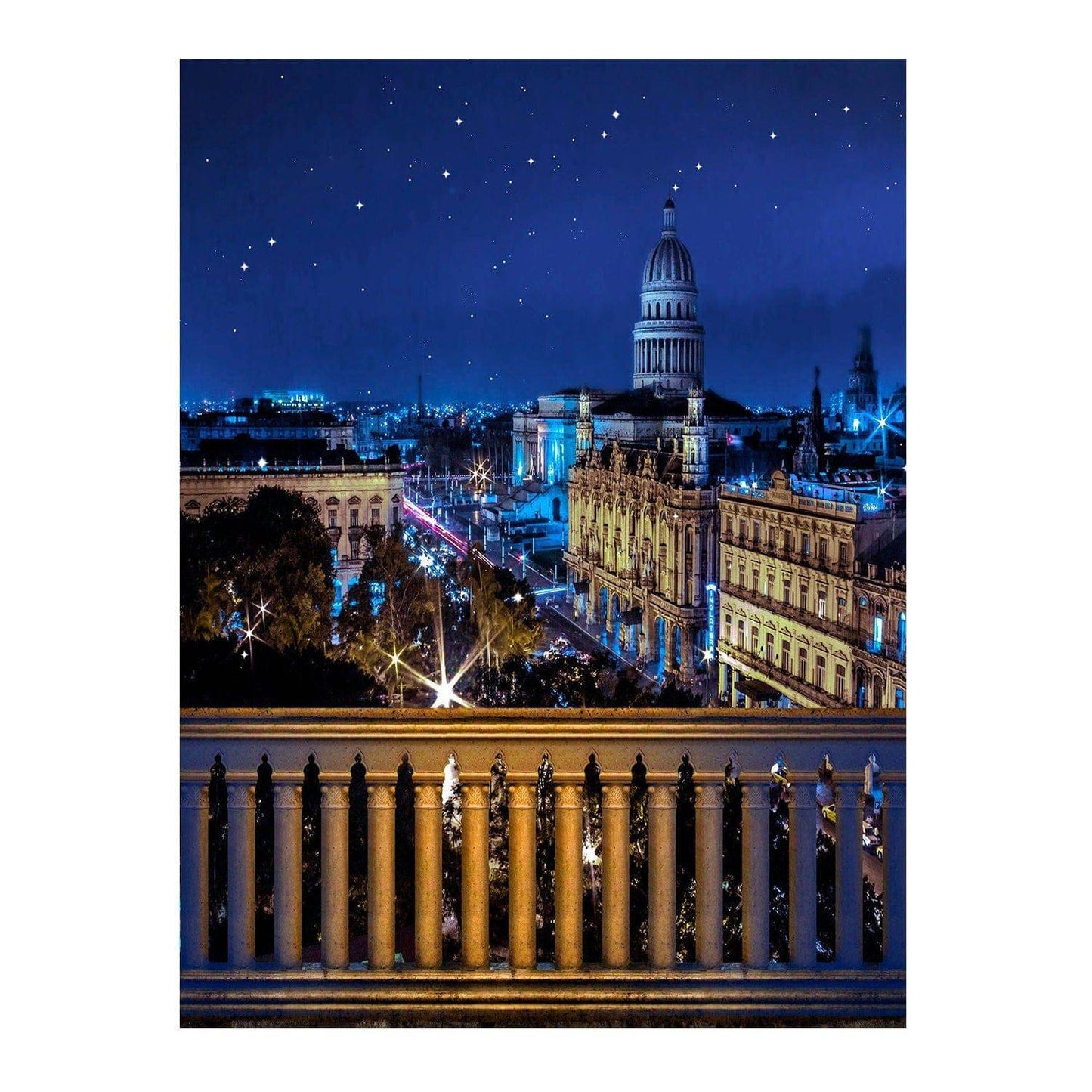 Havana Cuba City Skyline Photo Backdrop - Basic 6  x 8  