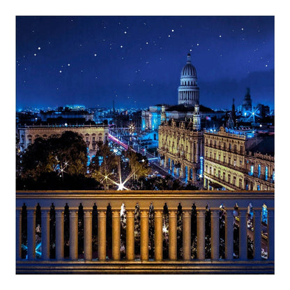 Havana Cuba City Skyline Photo Backdrop - Basic 8  x 8  