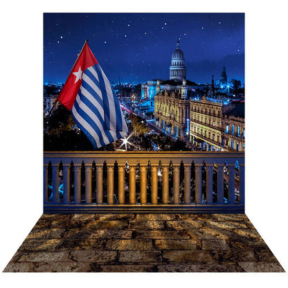 Havana City Photography Backdrop - Basic 8  x 16  