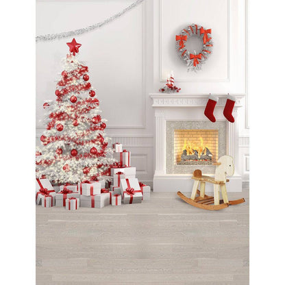 High Key Christmas Photo Backdrop Holiday Background - Basic 8  x 10  