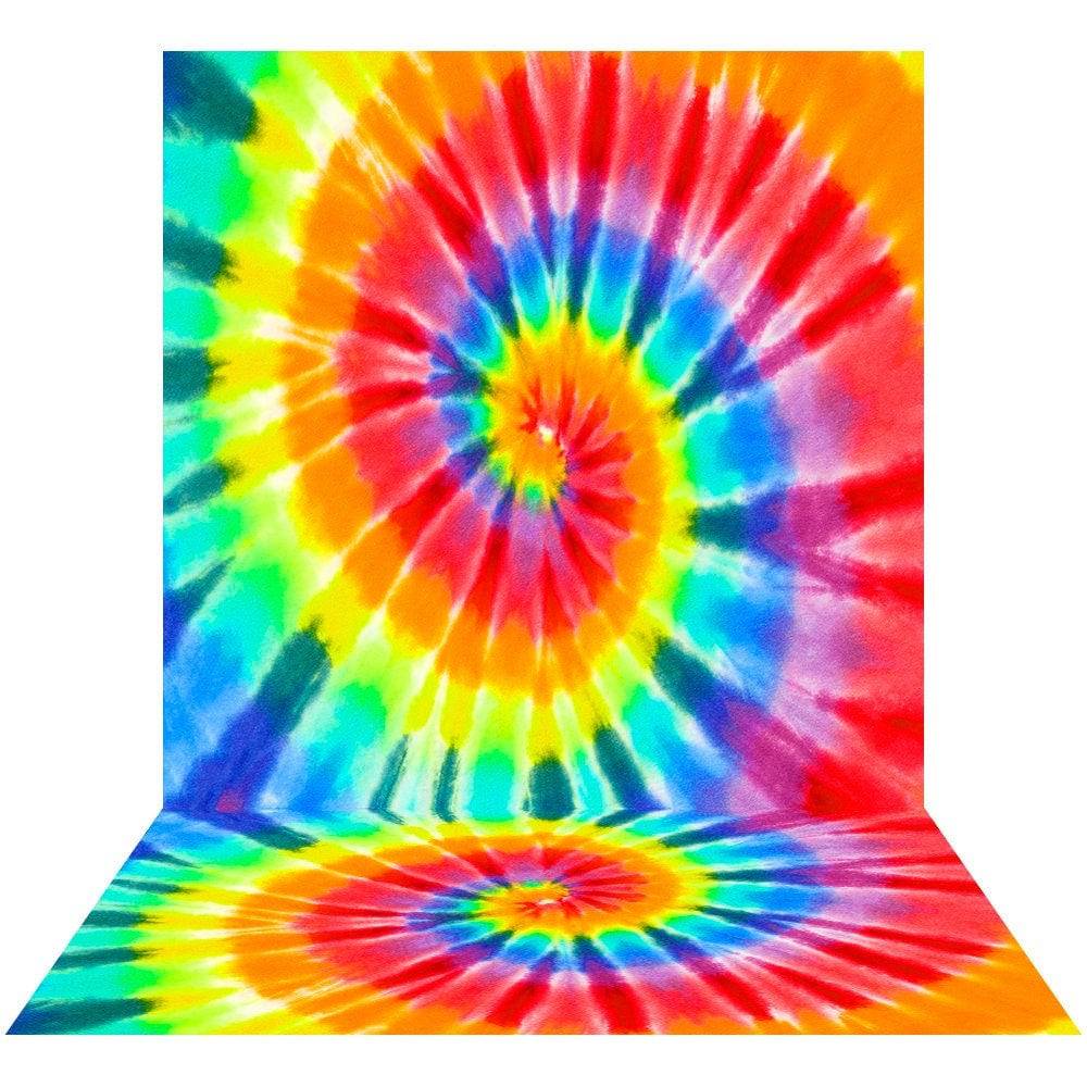 Hippy 60s Tie-Dye Photo Backdrop - Basic 8  x 16  