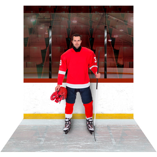 Ice Hockey Rink Photo Backdrop