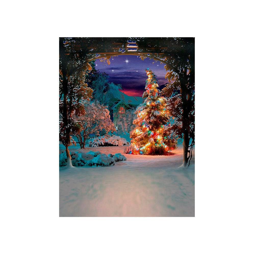 Silent Night Photography Backdrop Background  - Basic 4.4  x 5  