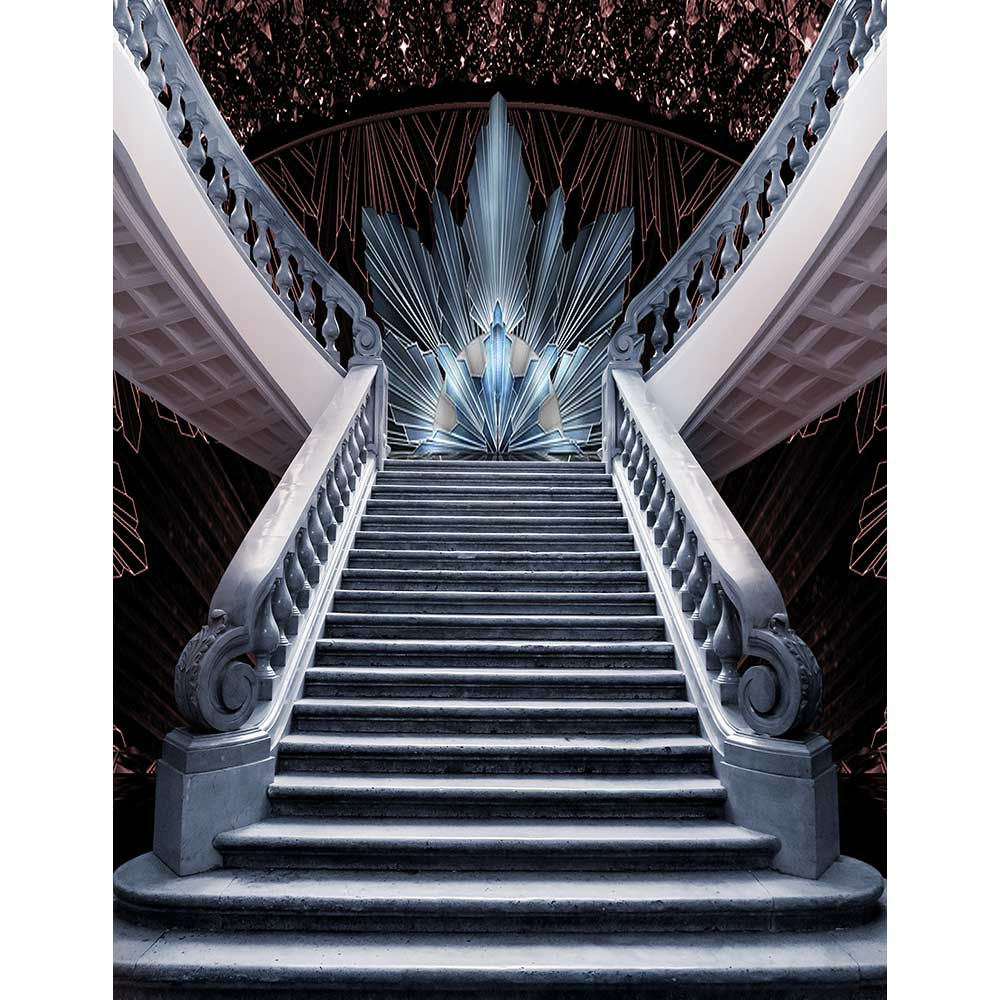 Hollywood stage staircase backdrop for photographers