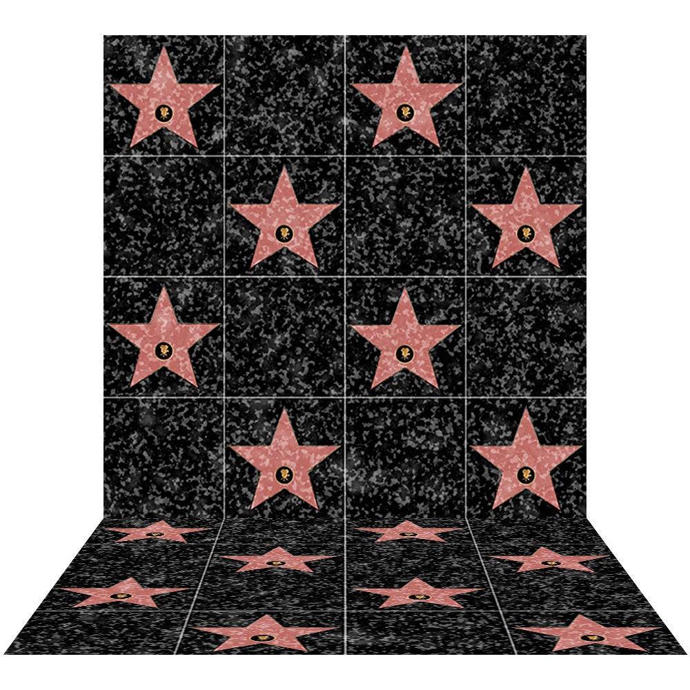 Hollywood Walk of Fame Photography Background - Basic 8  x 16  